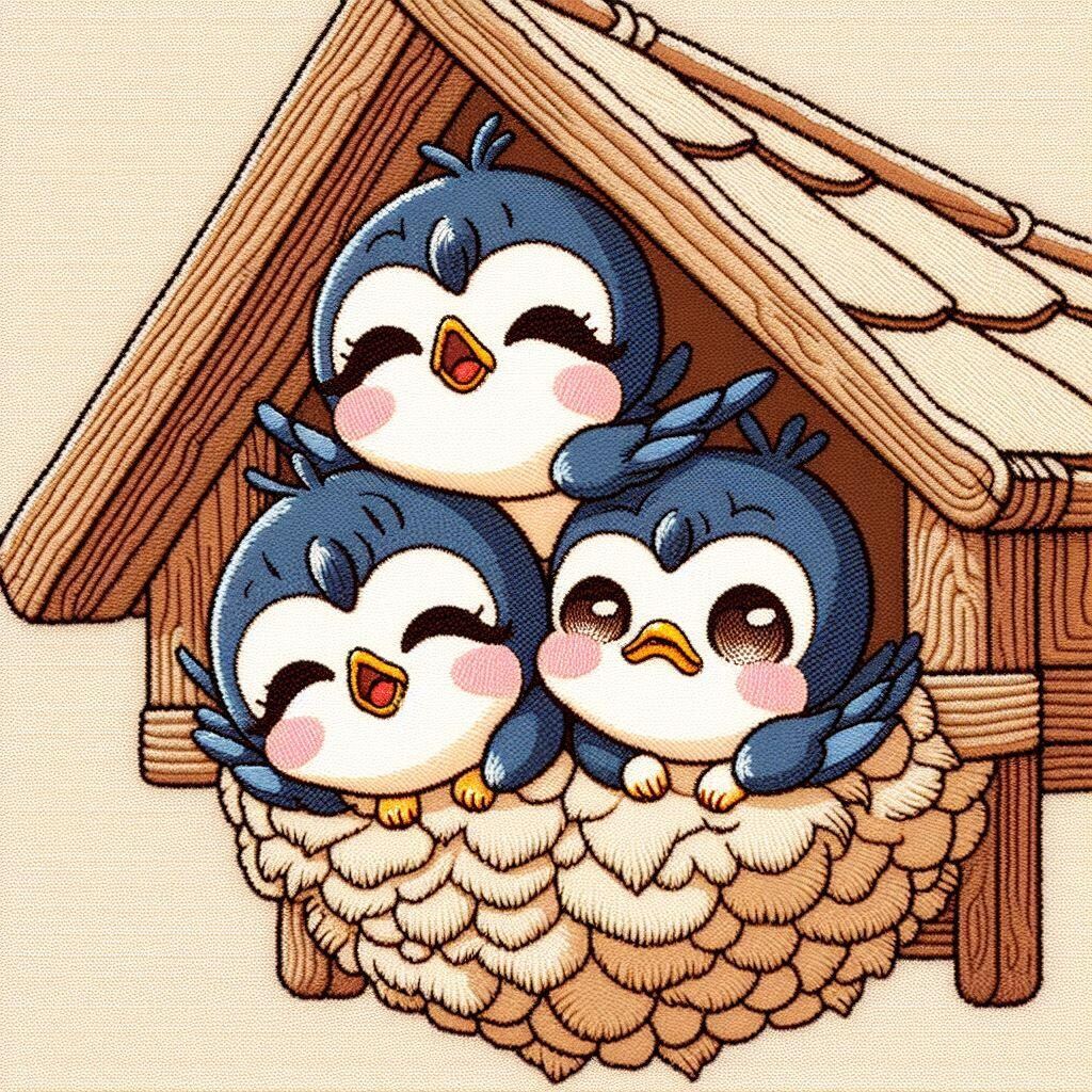 ツバメの雛ちゃんたち