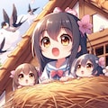 ツバメの雛ちゃんたち 6枚目