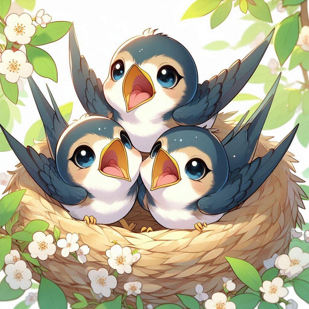ツバメの雛ちゃんたち