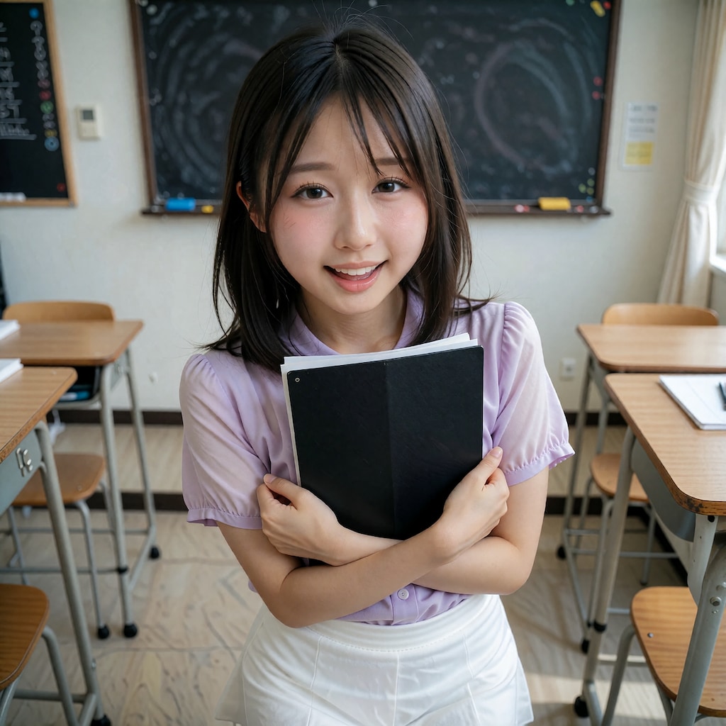 教育実習生-教室での1コマ