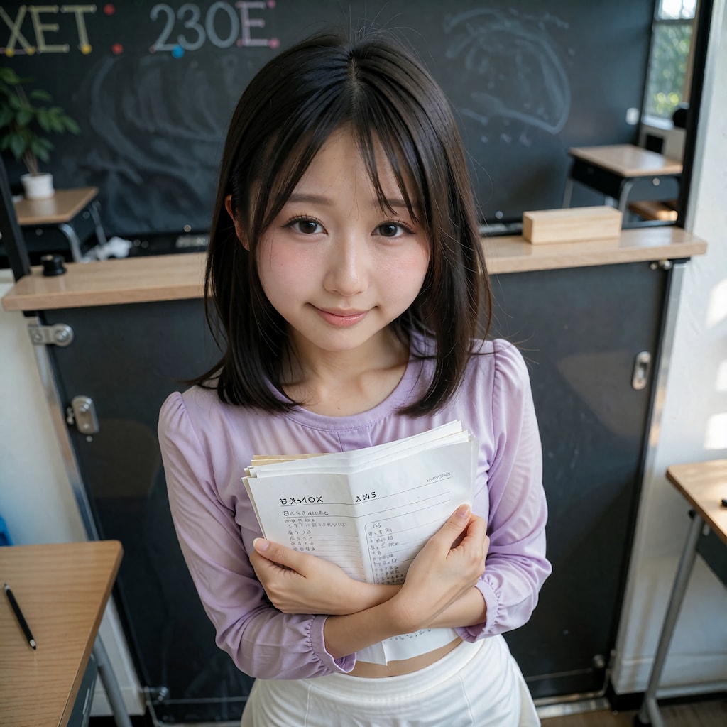 教育実習生-教室での1コマ