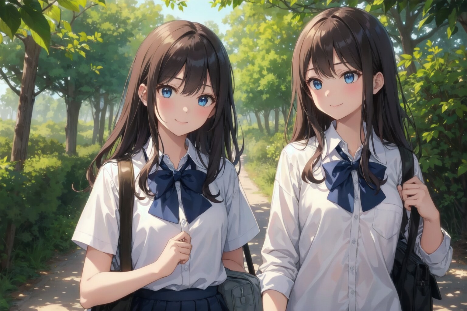 朝の通学路(生成機能テスト)