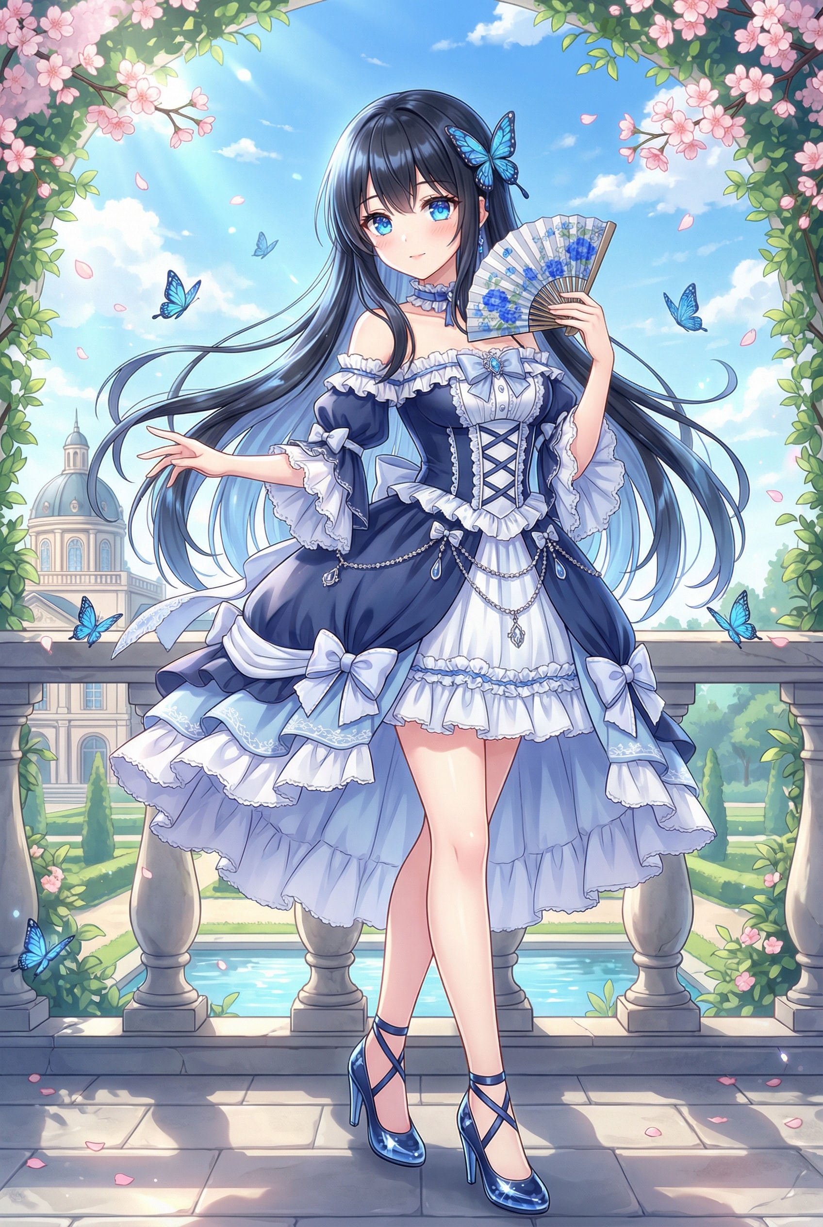 蒼蝶舞う | の人気AIイラスト・グラビア