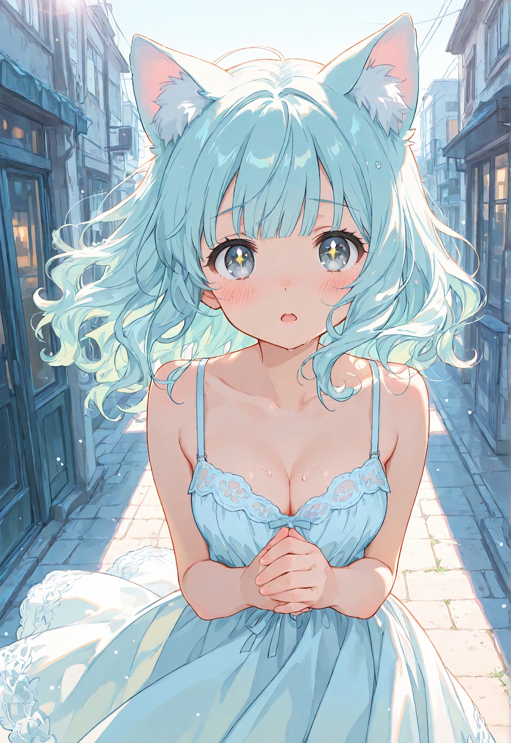 オリキャラ　青髪ちゃん
