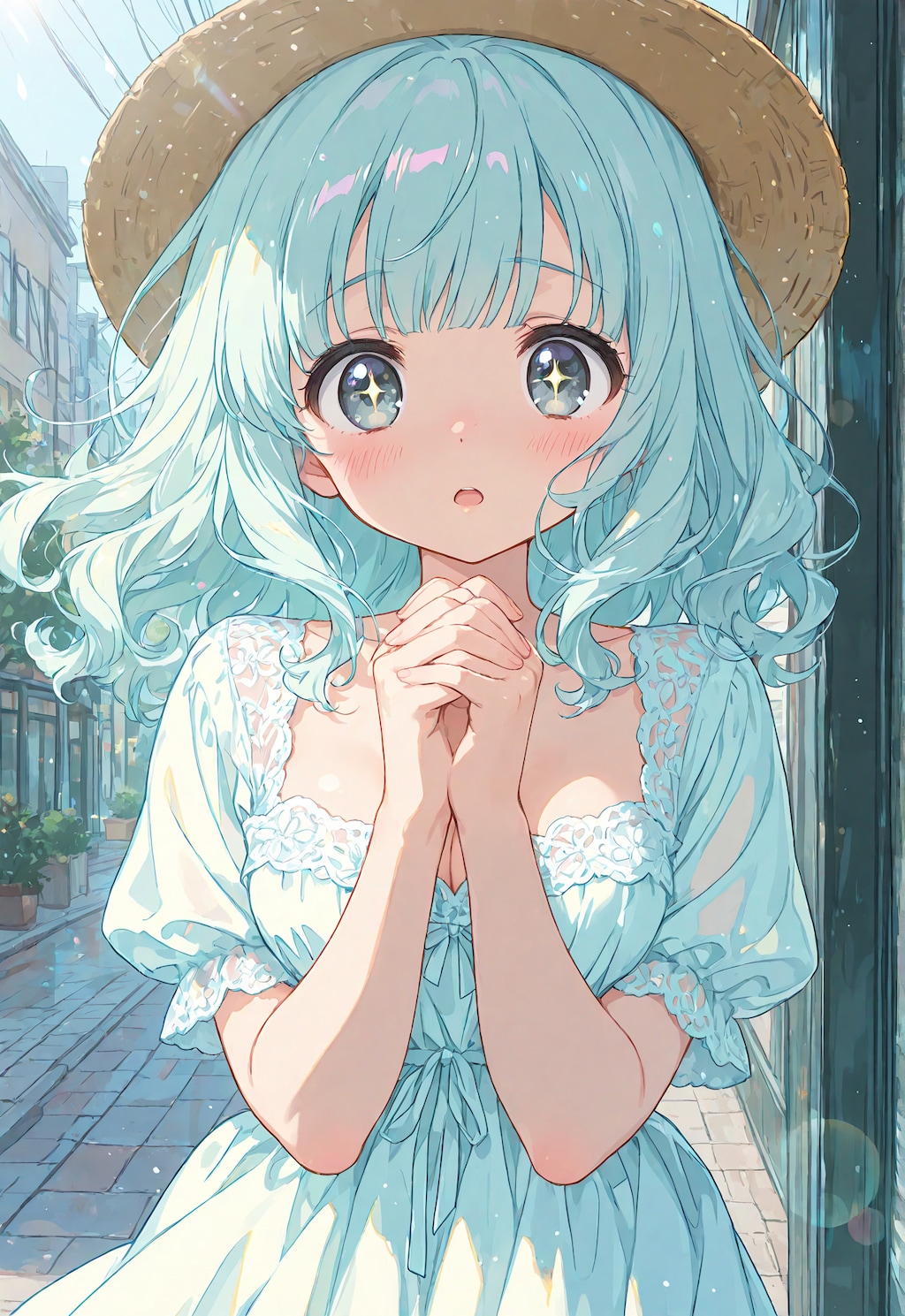 オリキャラ　青髪ちゃん