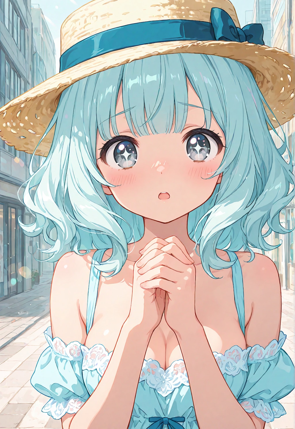 オリキャラ　青髪ちゃん