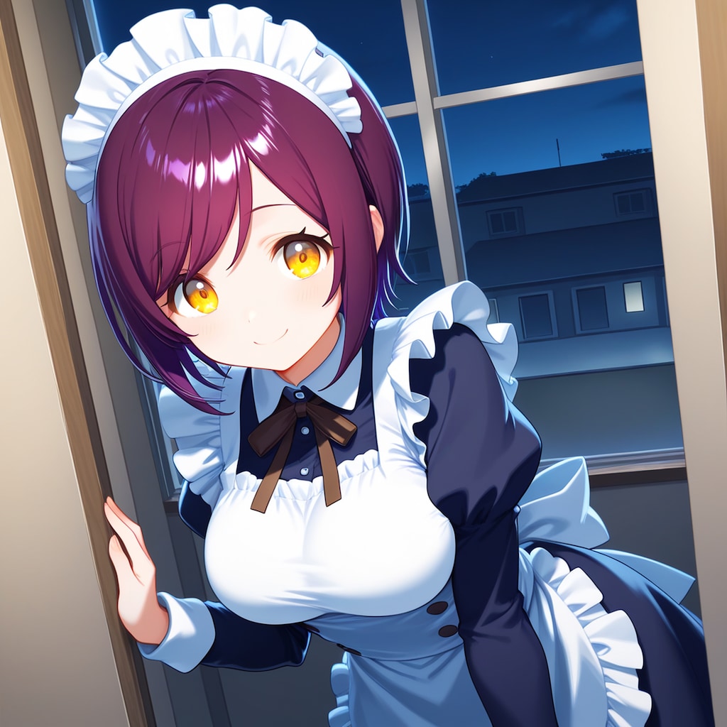 こんばんは（挨拶メイドの芽衣ちゃん）