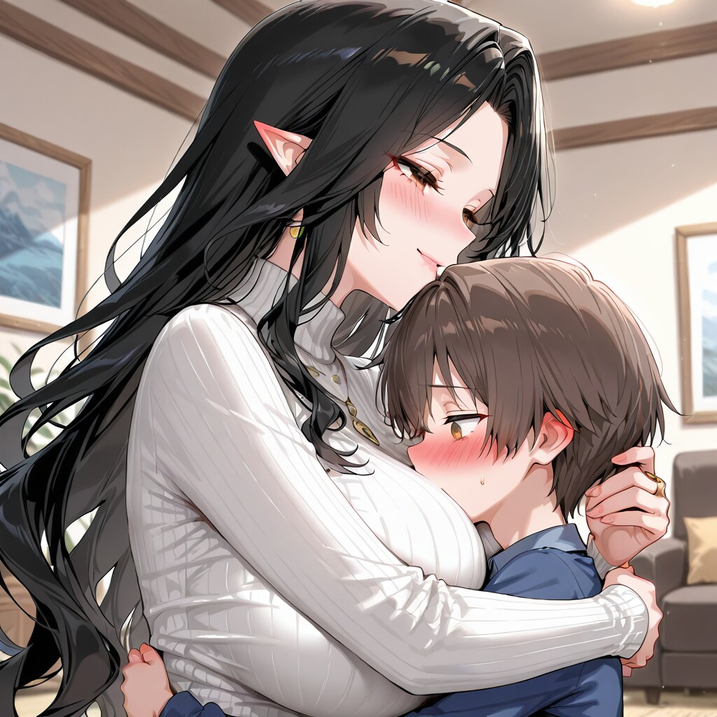 エルフママとショタ君