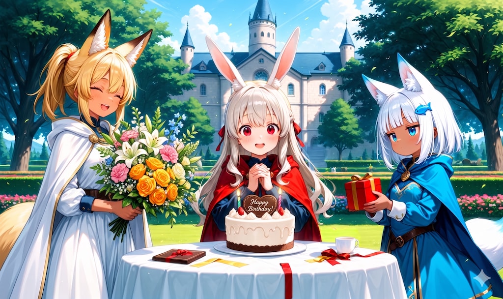 いわしまんさん家のエリアーヌさん誕生日お祝いFA