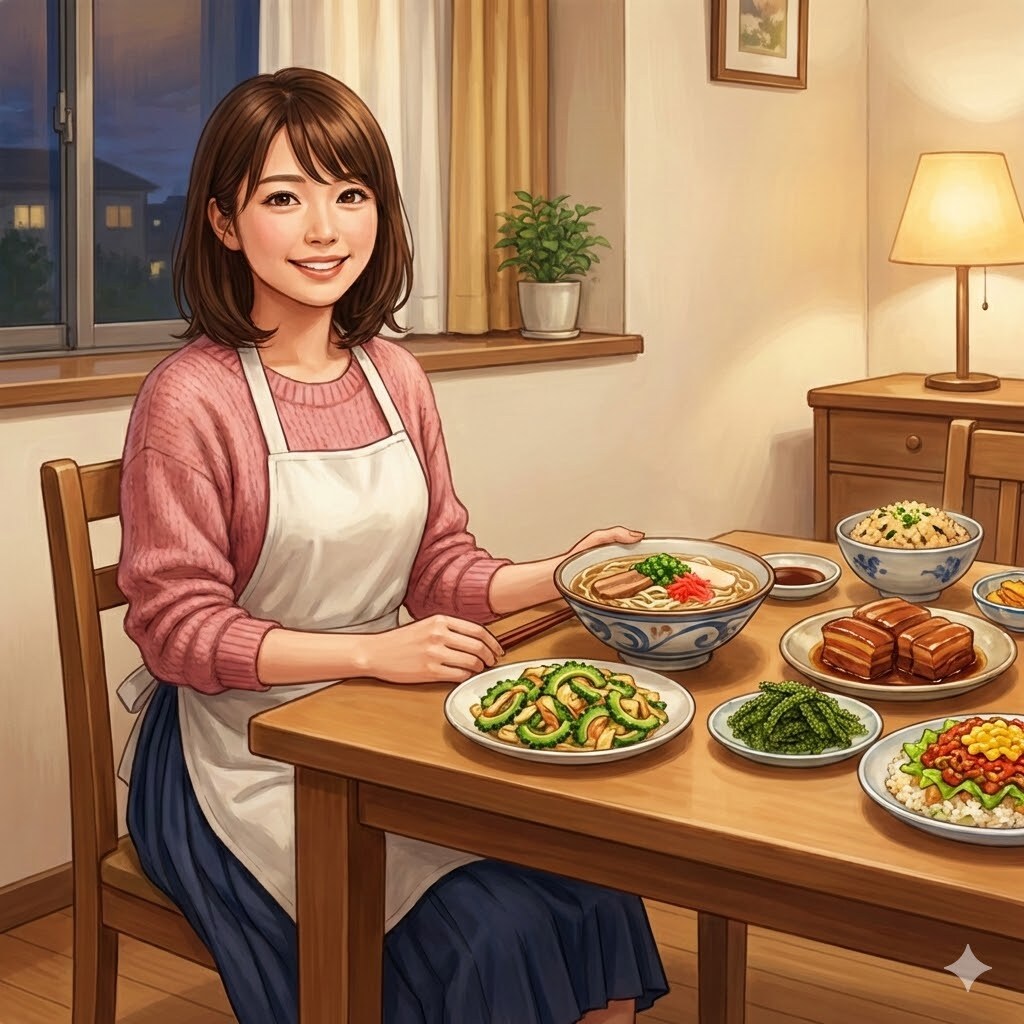 夕食（沖縄料理） | の人気AIイラスト・グラビア