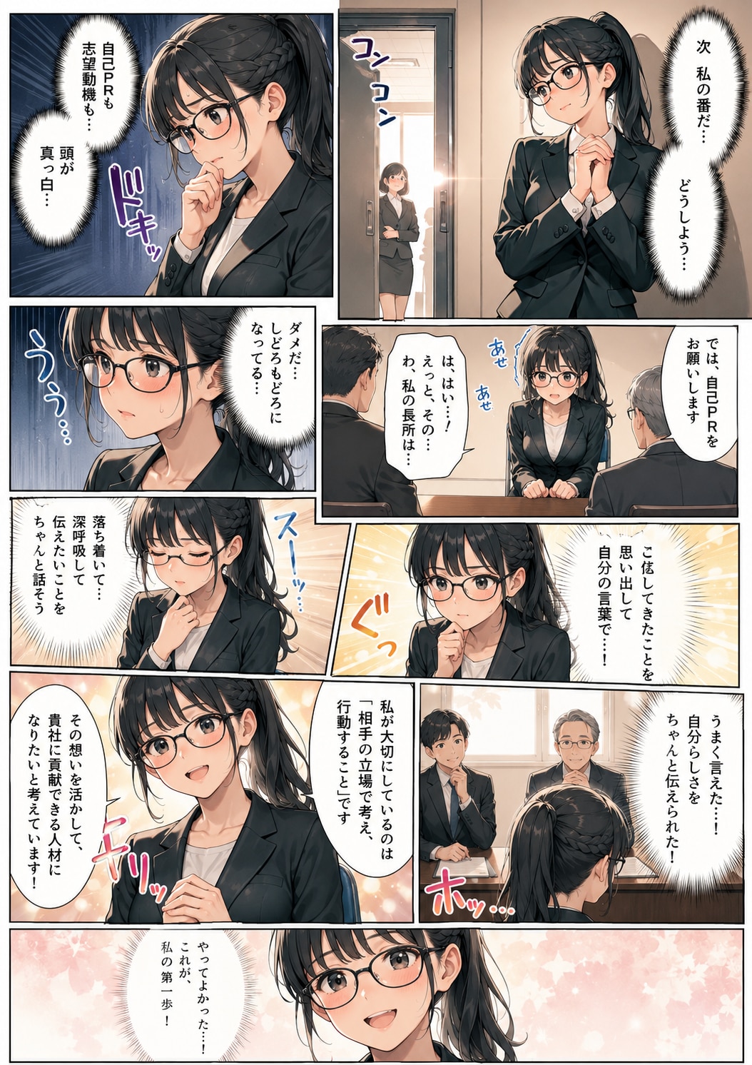 就活、詩織ちゃん（漫画版）