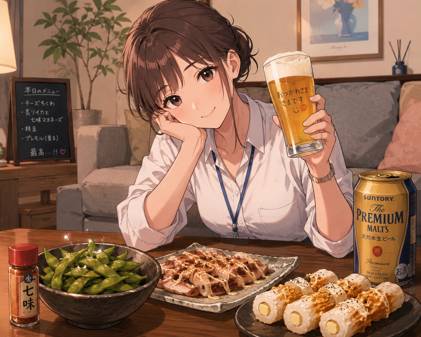 プレモルで乾杯