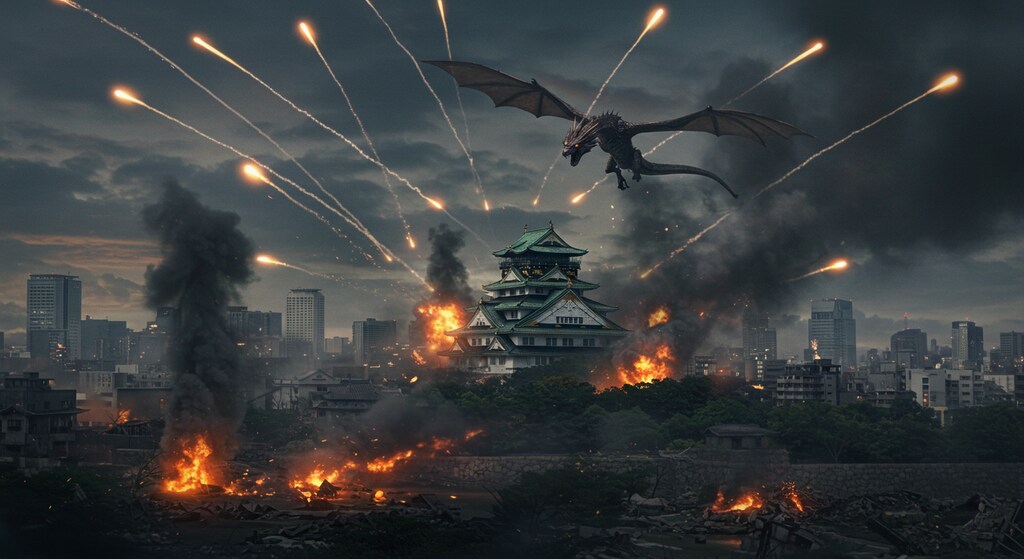 ドラゴンとの戦い