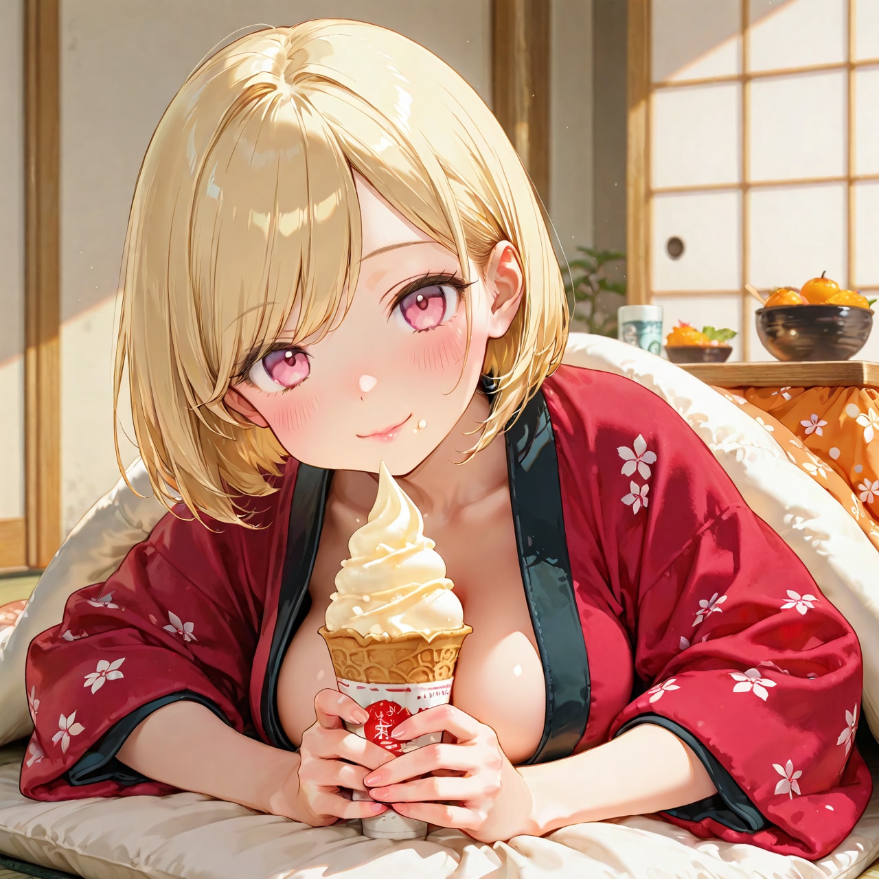 こたつとアイス