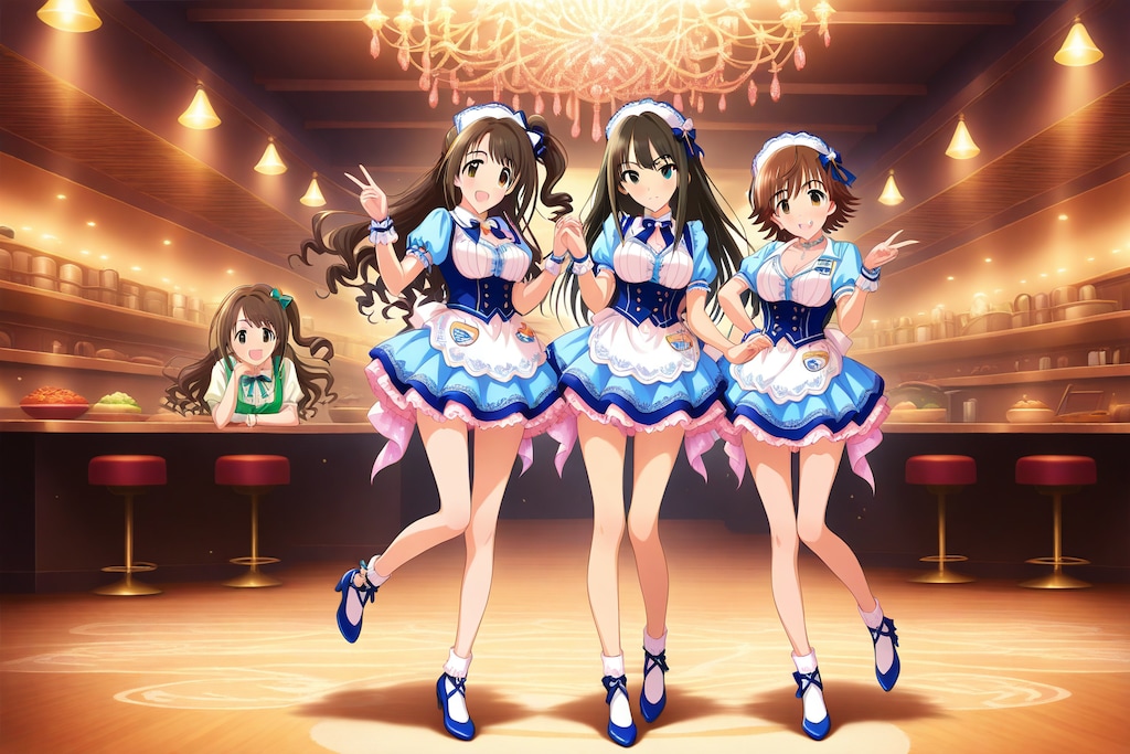 レストランでバイトする「ニュージェネレーションズの３人娘」+ おまけ付き？