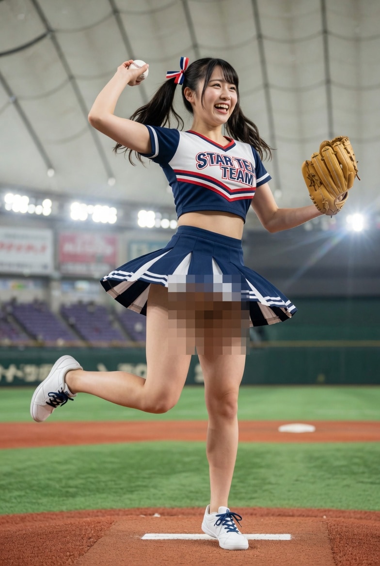 ノーパン始球式