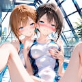 例のプールで⑥ 2枚目