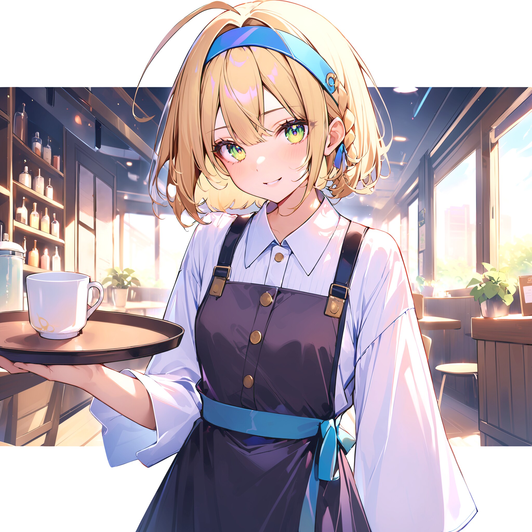 カフェでバイト中の紗季ちゃん