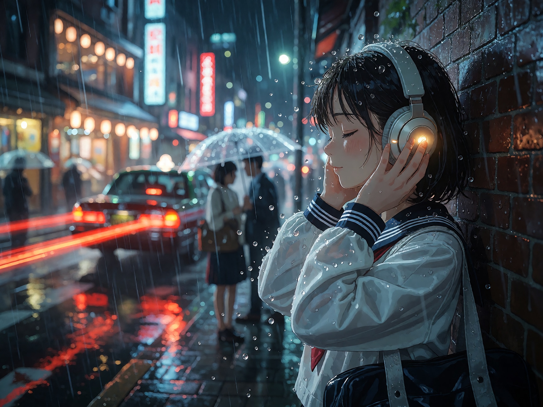 ヘッドホン女子