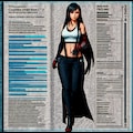 美しき戦士の魂！FF7のティファをキャラクターチャートと設計画で徹底解剖 3枚目