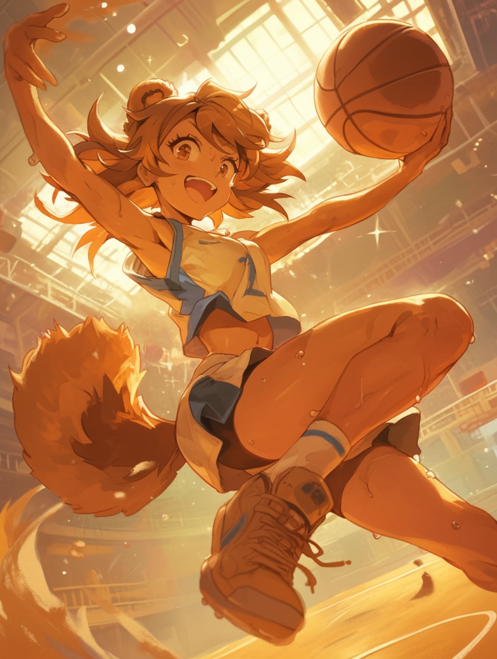 くま娘、今日も全力シュート！🐾