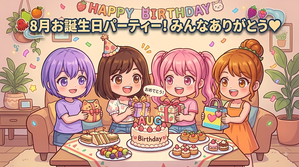 今日の夏休み（８月のお誕生日会２）