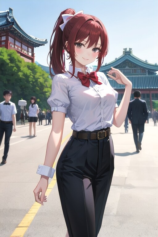 かっこかわいい韓国テコンドー美少女イ・ソア（李瑞雅）　雪の景福宮殿外でテコンドー演武！