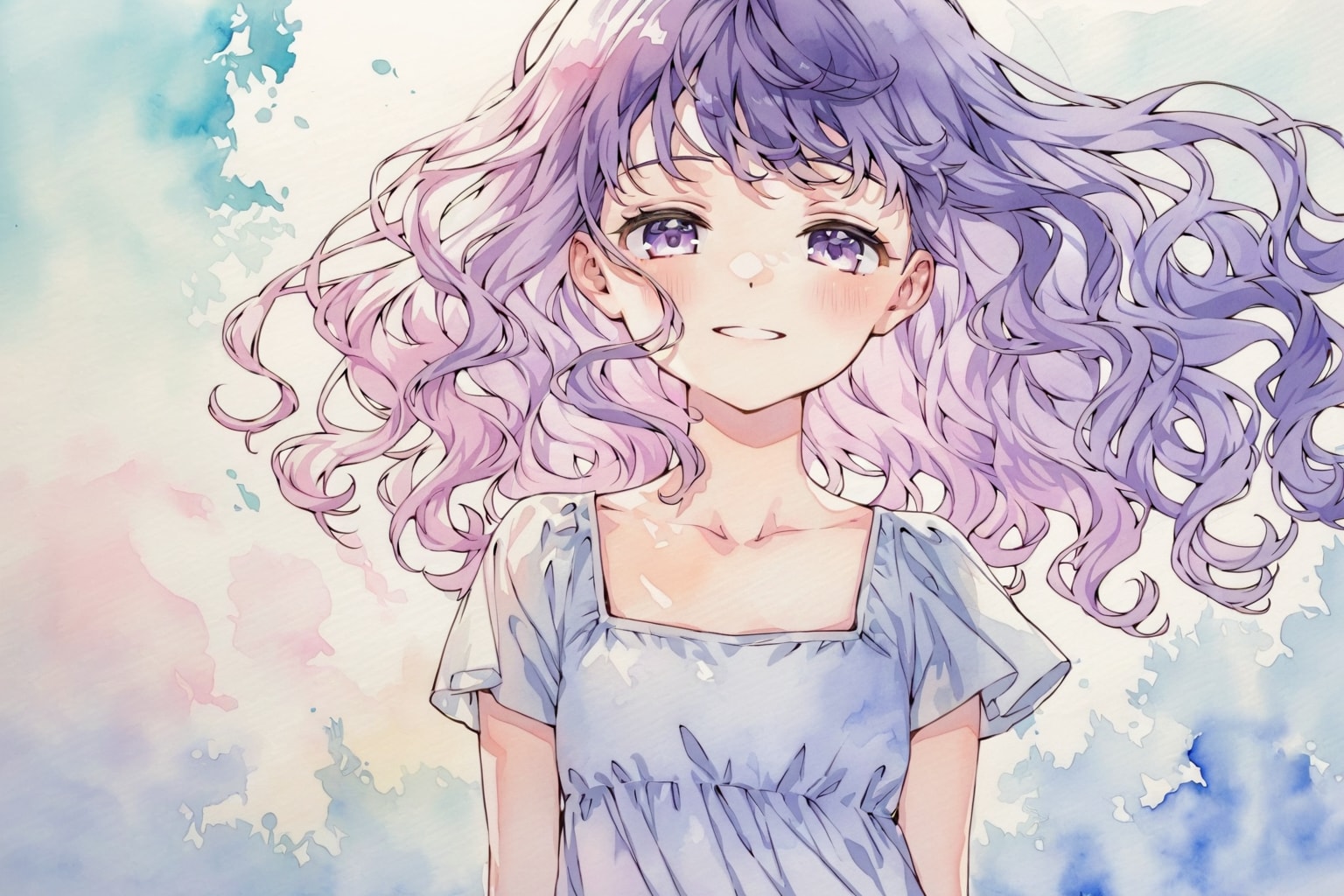 水彩少女 | の人気AIイラスト・グラビア