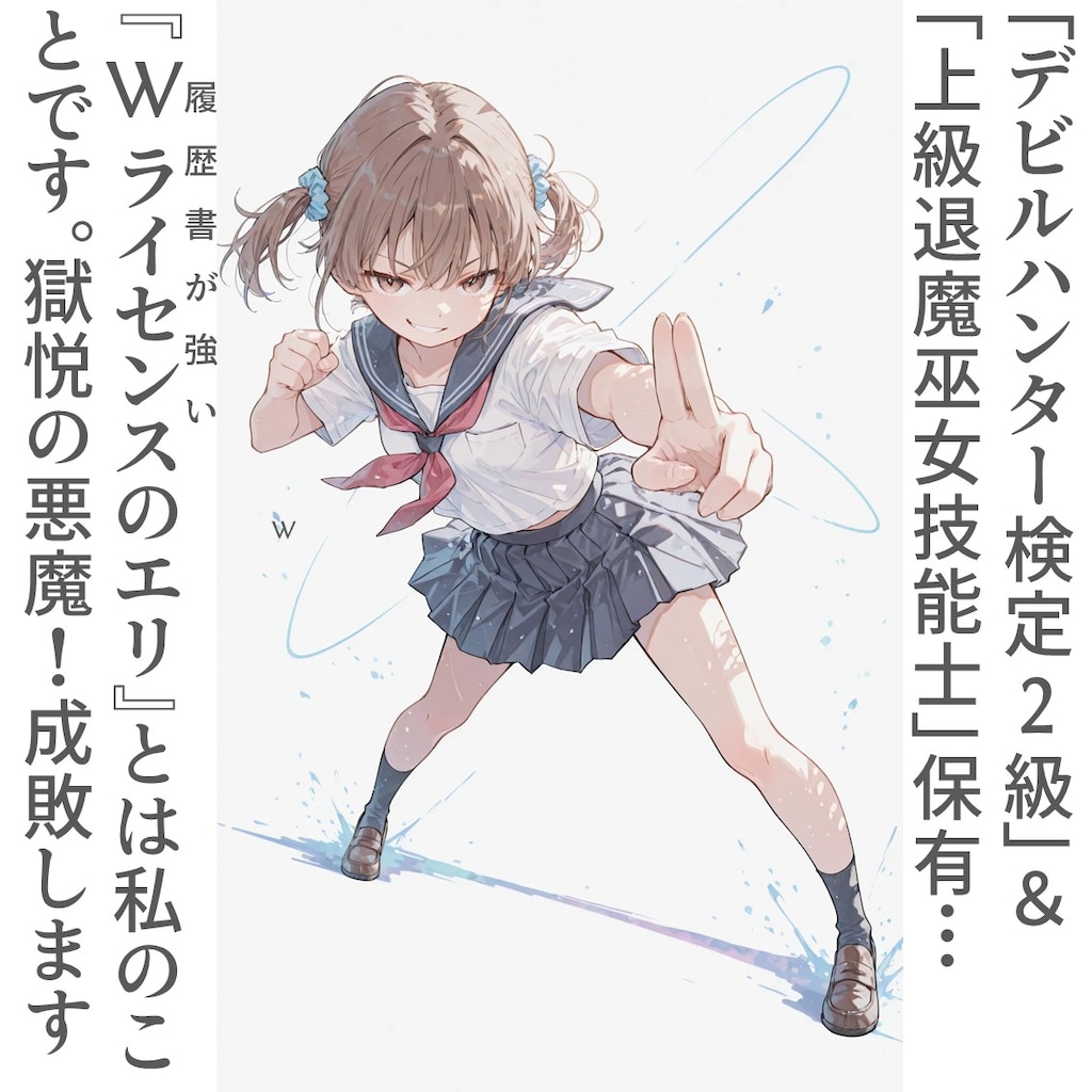 2コマでWライセンスのエリ