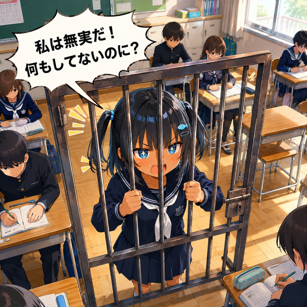 無実を主張する囚われこなつちゃん