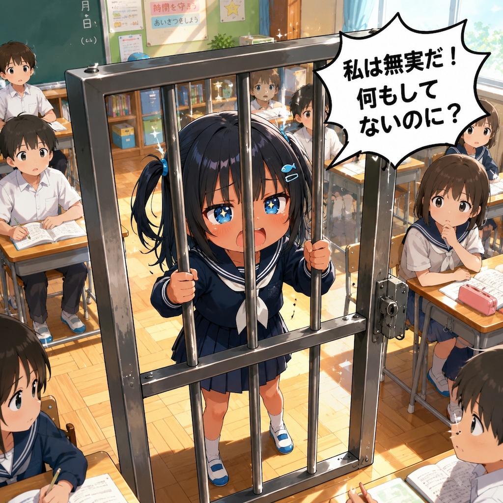 無実を主張する囚われこなつちゃん