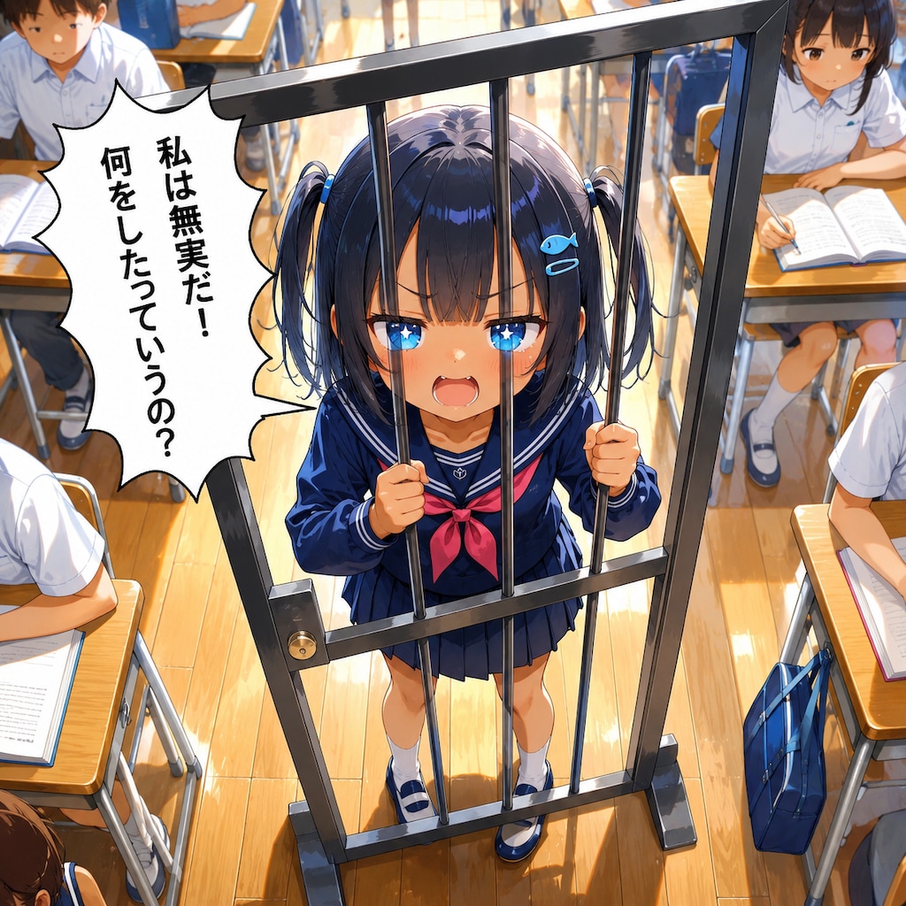 無実を主張する囚われこなつちゃん