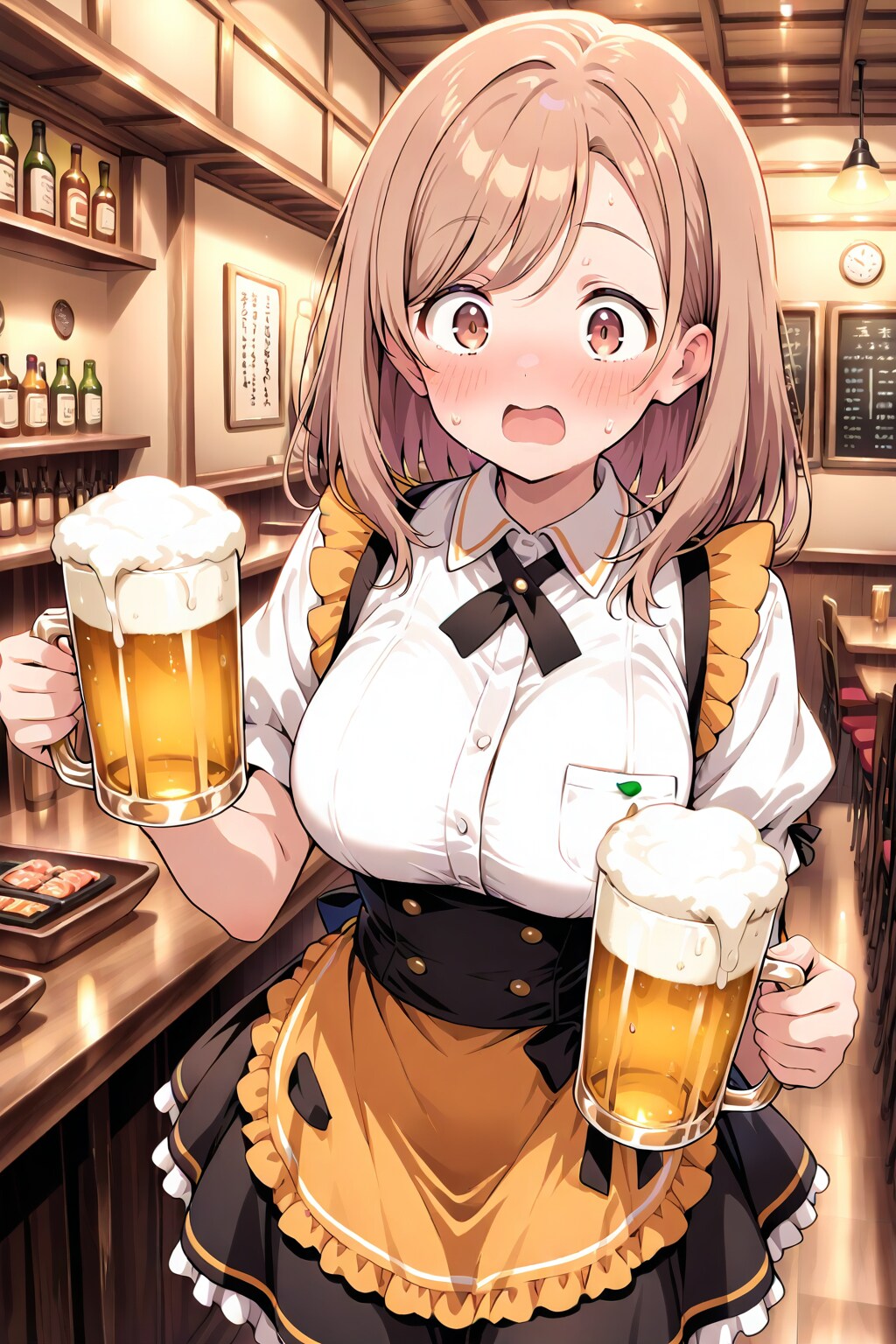 店員がウェイトレス衣装な居酒屋