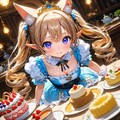 8枚）アフタヌーンティーとケモ耳エルフさん 2枚目