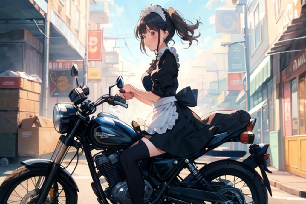 メイドとバイク