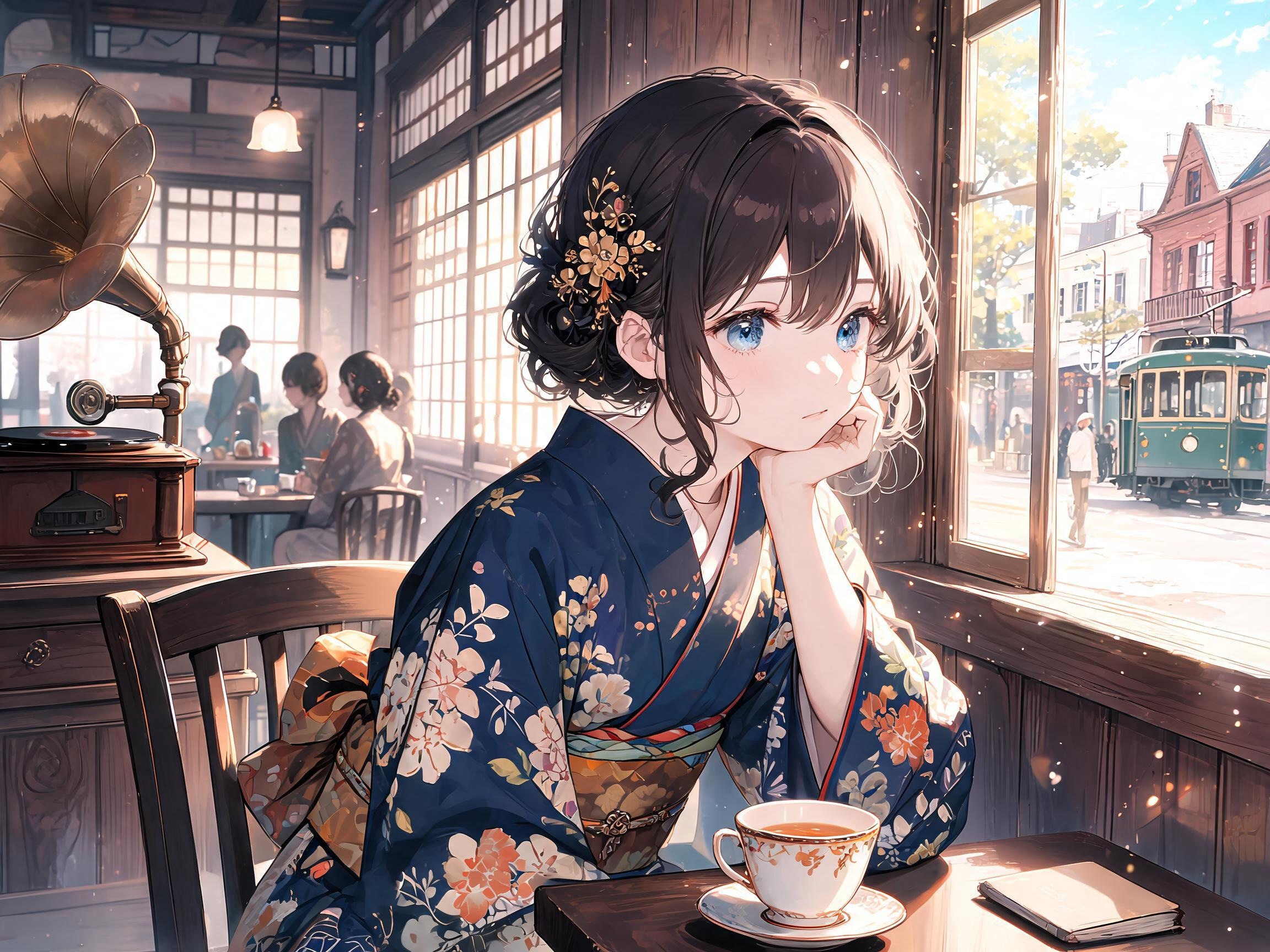 カフェのひと時24