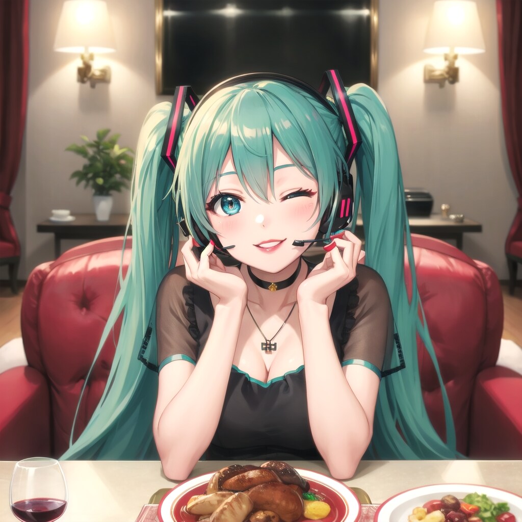 ミクさん、酔ってます❤️