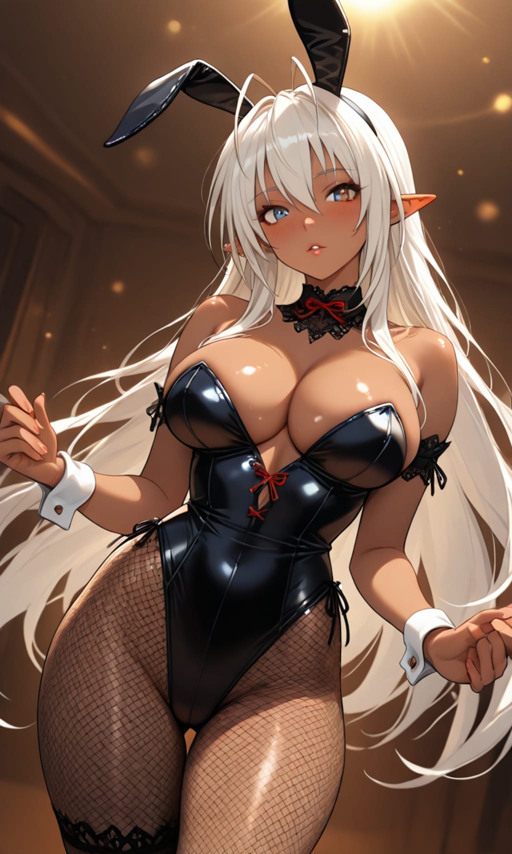 褐色バニーガール15