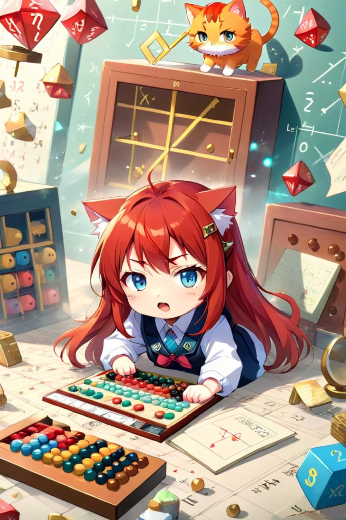 赤髪ちゃんと猫