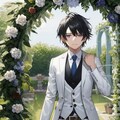 花婿な黒髪短髪男性・その１（４枚） 2枚目