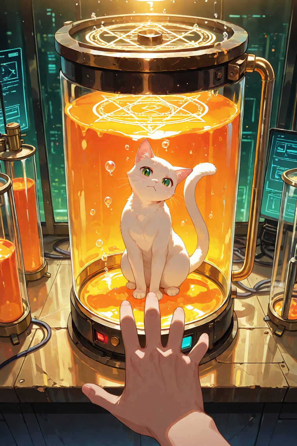 猫と”一緒”