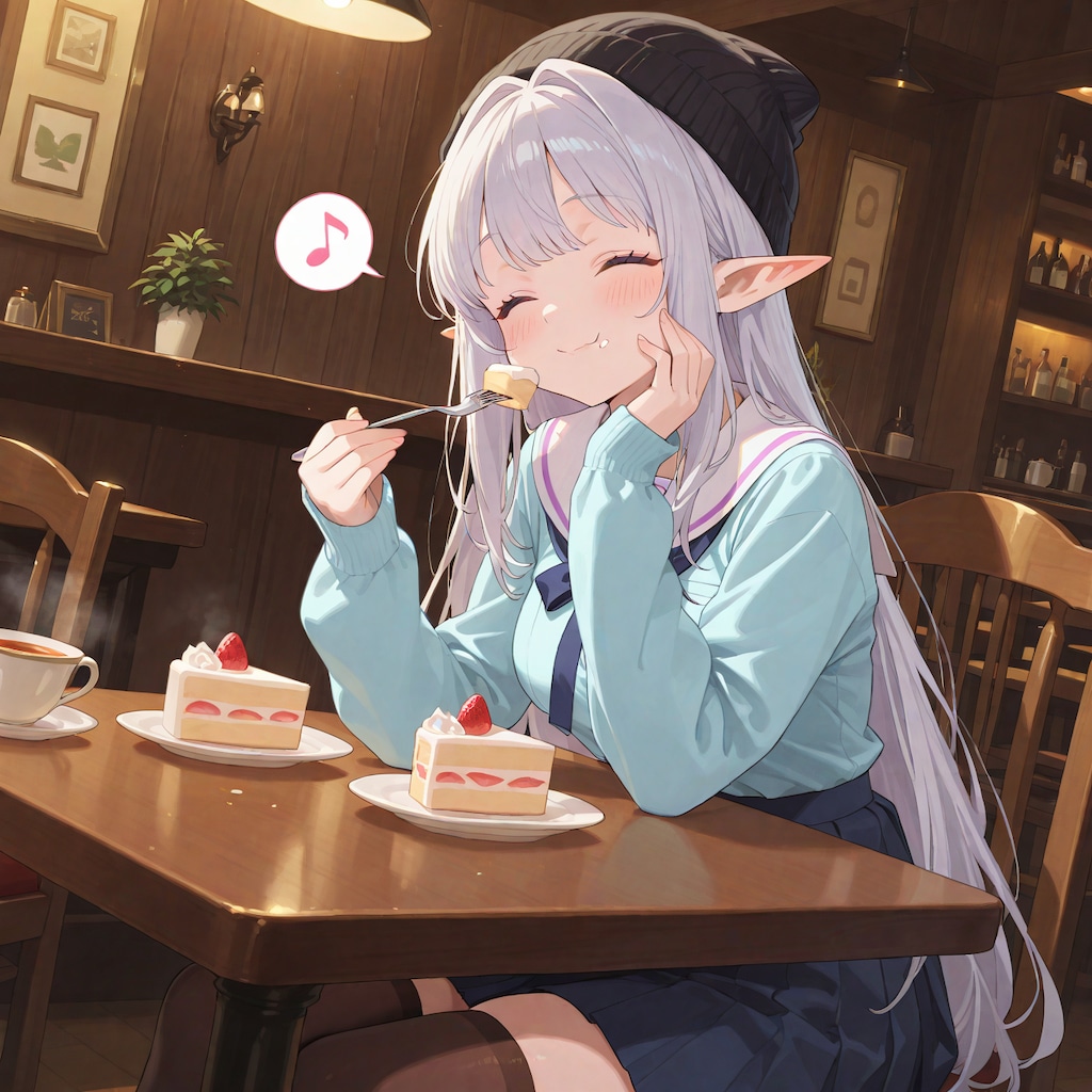 スイーツですよ、エルフさん。