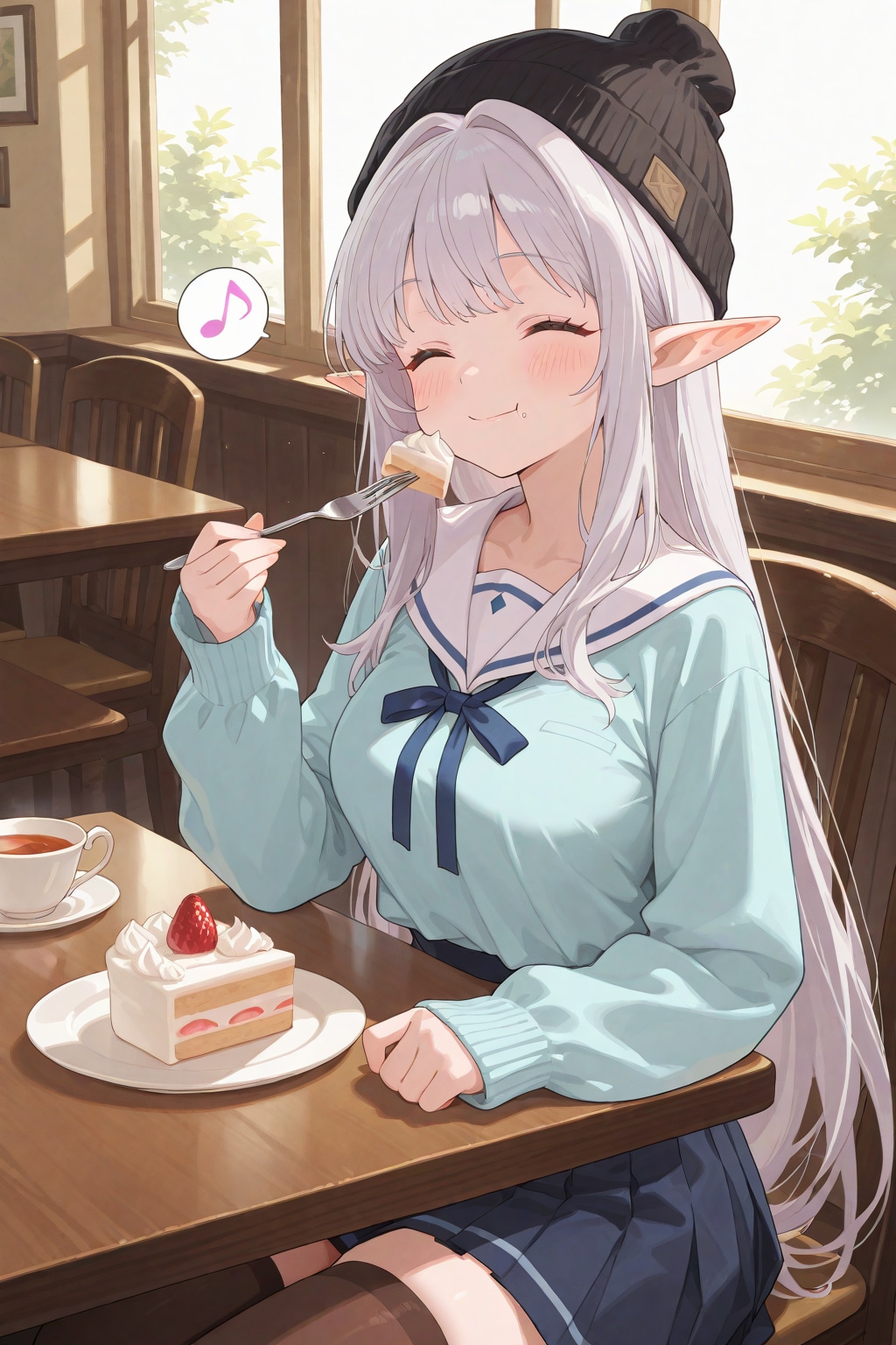 スイーツですよ、エルフさん。