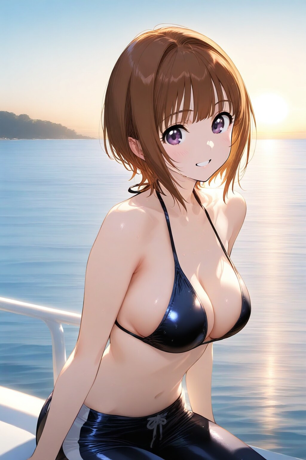 ダイバー女子の船で休憩👙🤿🚤🌊
