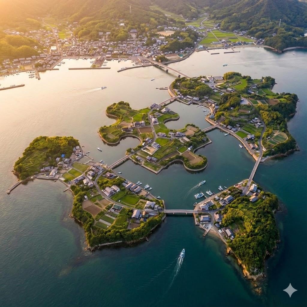 ジグソーパズル状の島