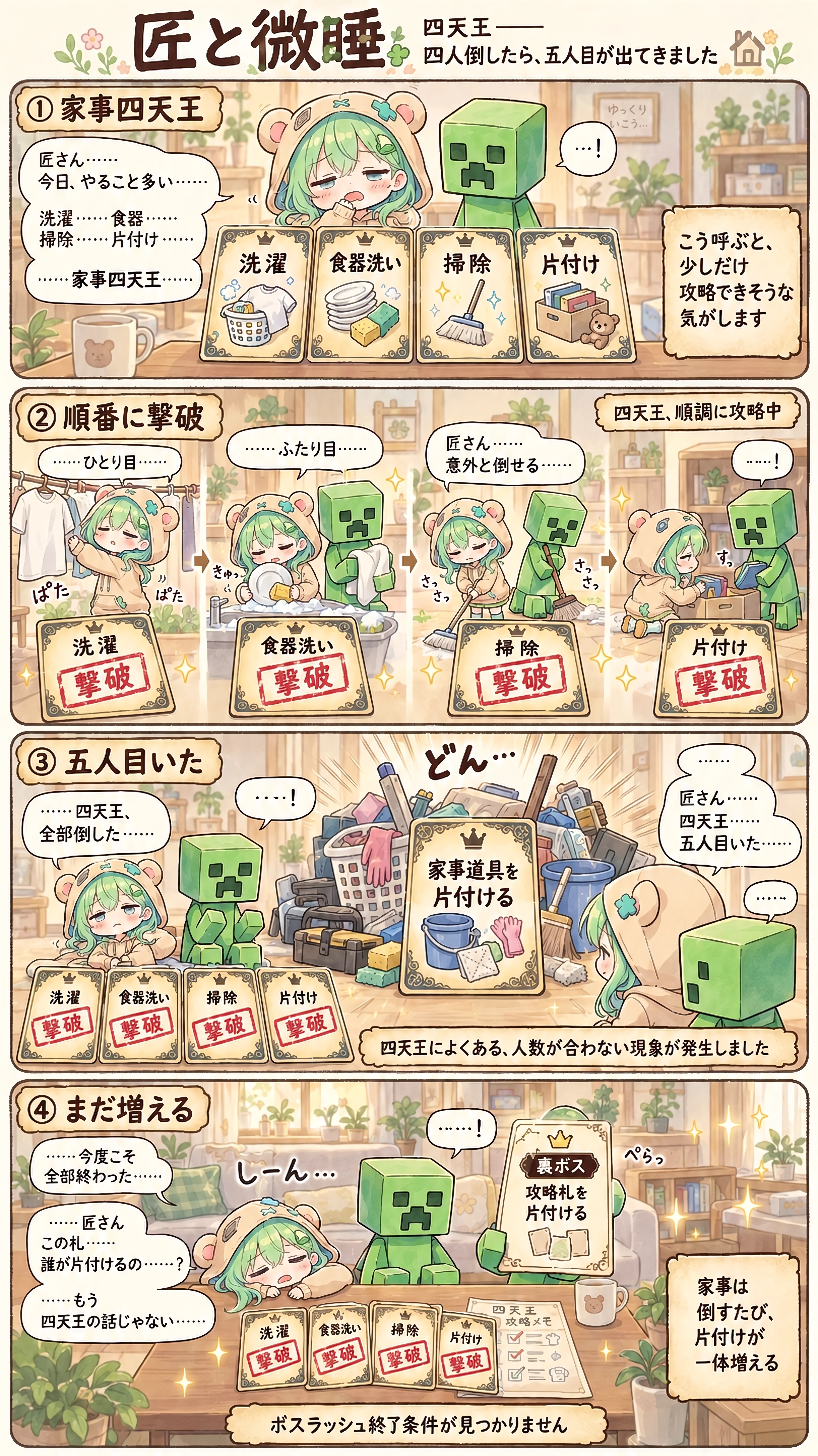The Four Kings of Housework | の人気AIイラスト・グラビア