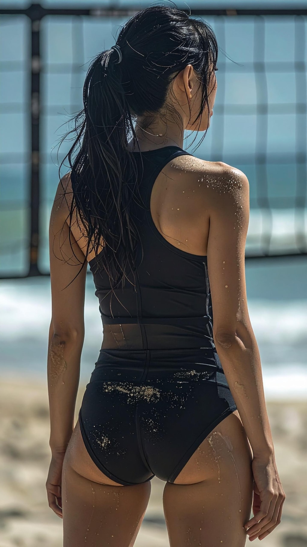 競技に挑む背中