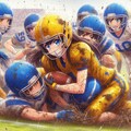 🏈泥まみれの女子アメフト 132 2枚目