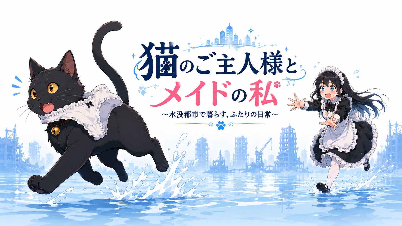 猫のご主人様とメイドの私　アイキッャチ