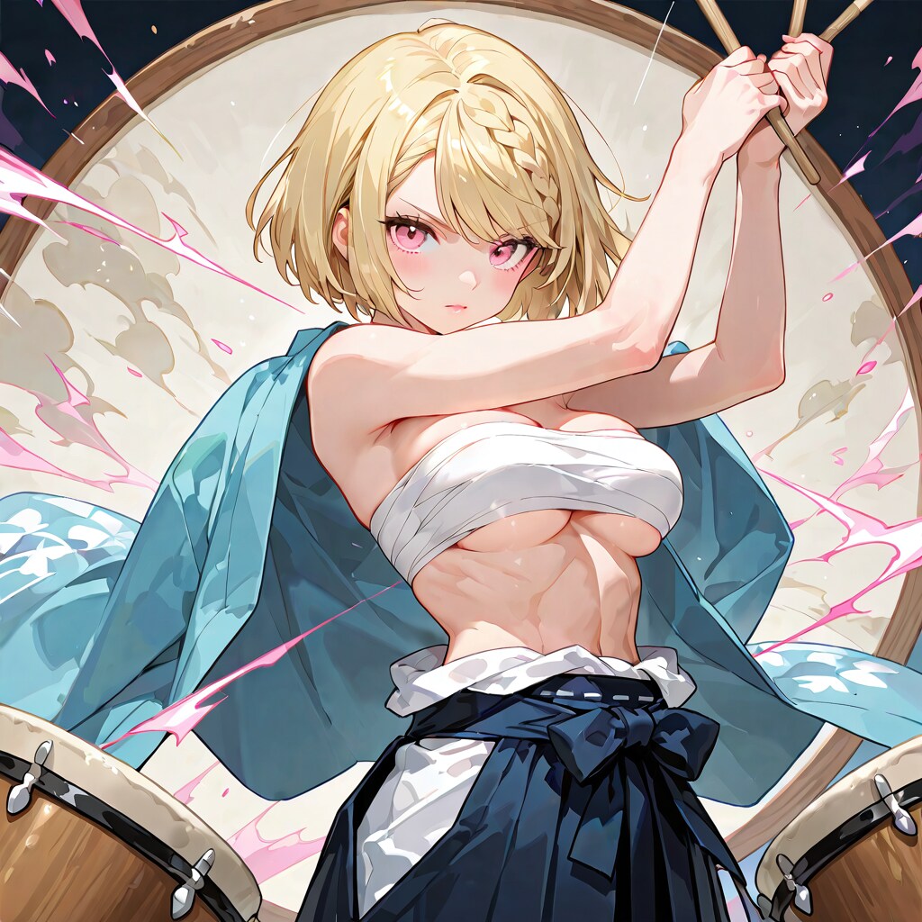 和太鼓を揺らす